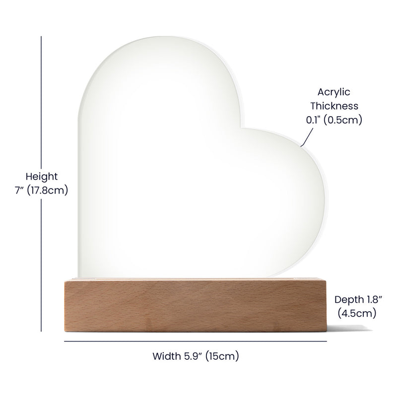 To My Daughter-in-Law Honor – Acrylic Heart Plaque